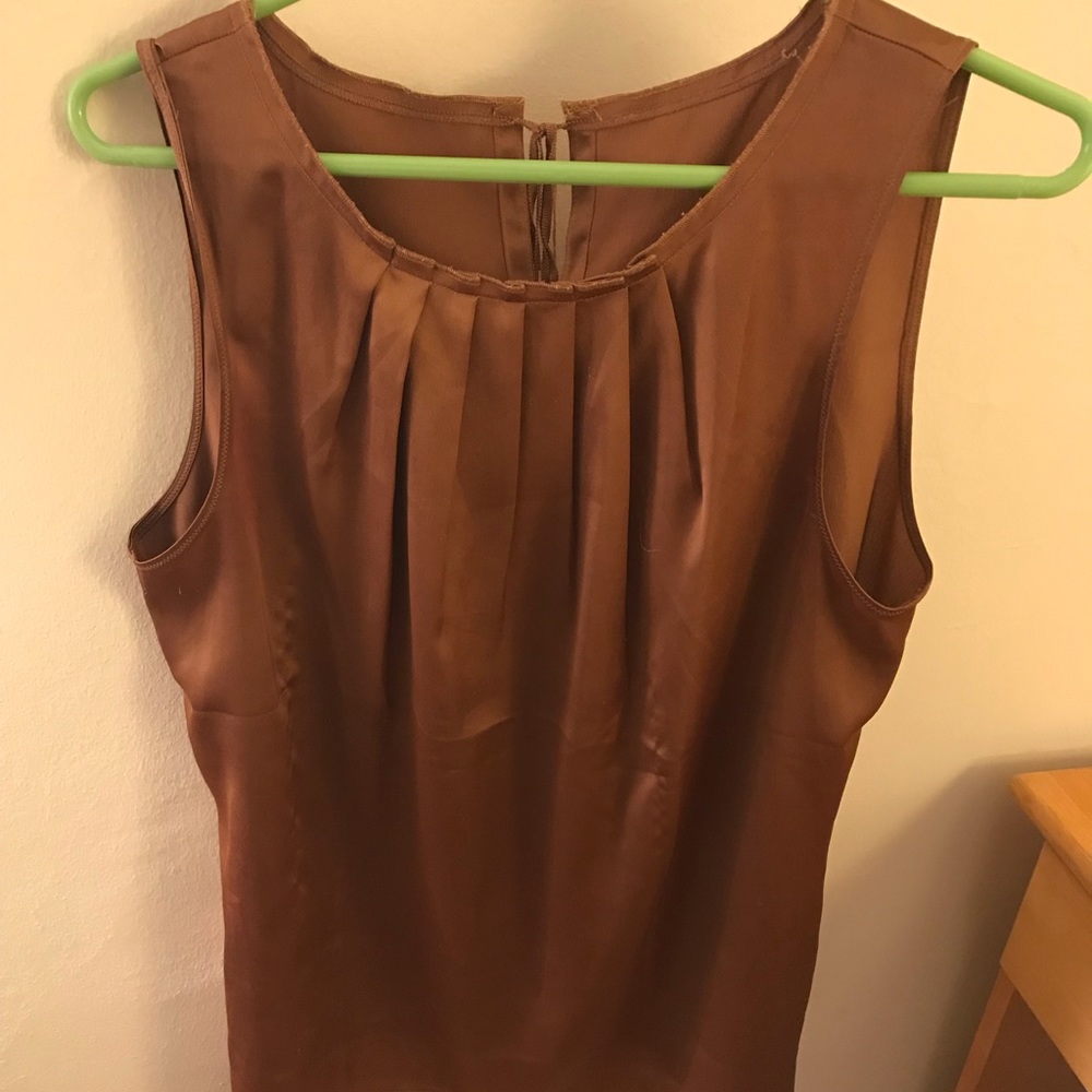 Bronze color blouse from LOFT